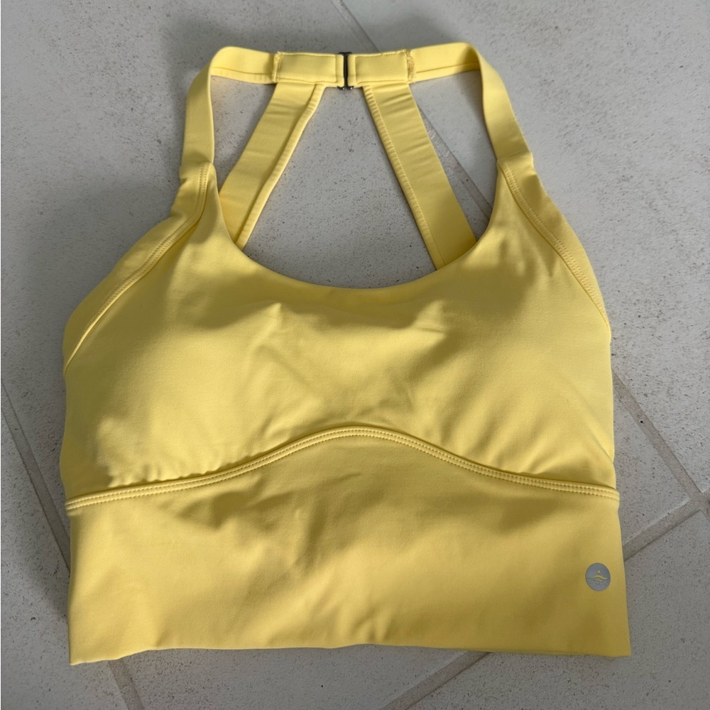 HALARA Yellow Racerback Sports Bra